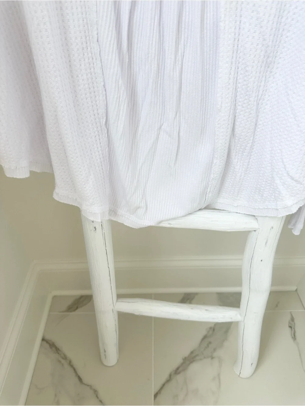 Free People Leo Henley Long Sleeve Tee Oversized White Size Medium